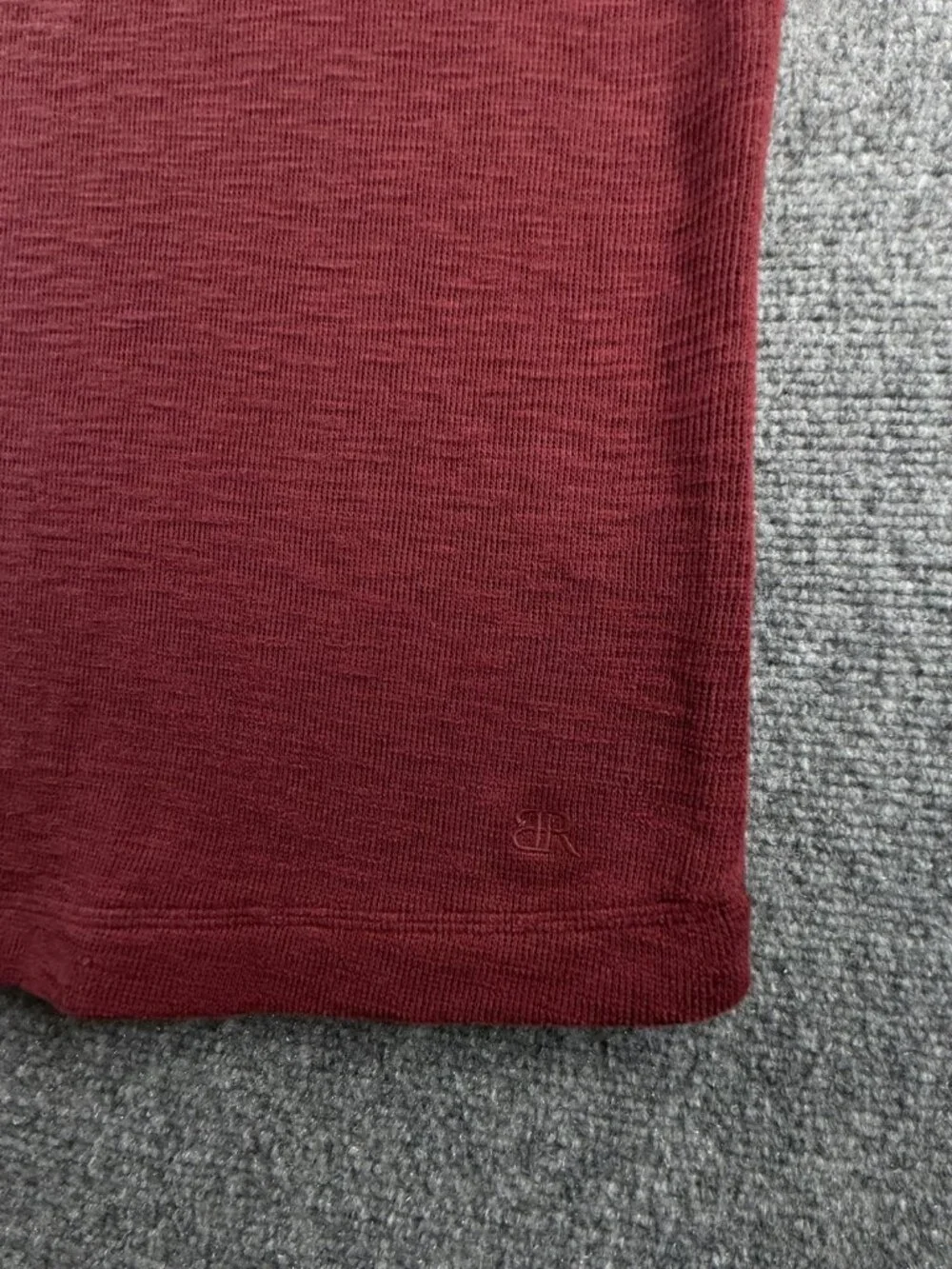 NWT Banana Republic Sweater Men Large Red Double Knit Cew Neck Pullover Jumper
